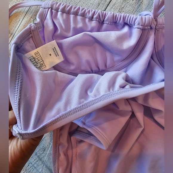 Wild Fable Swimsuit Women's Size M Lilac Purple Underwire Cheeky One Piece NWT - Picture 8 of 8